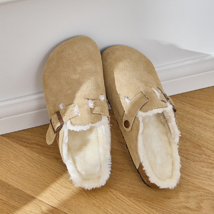 Wool Recovery Leather Clogs