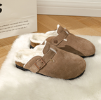 Wool Recovery Leather Clogs