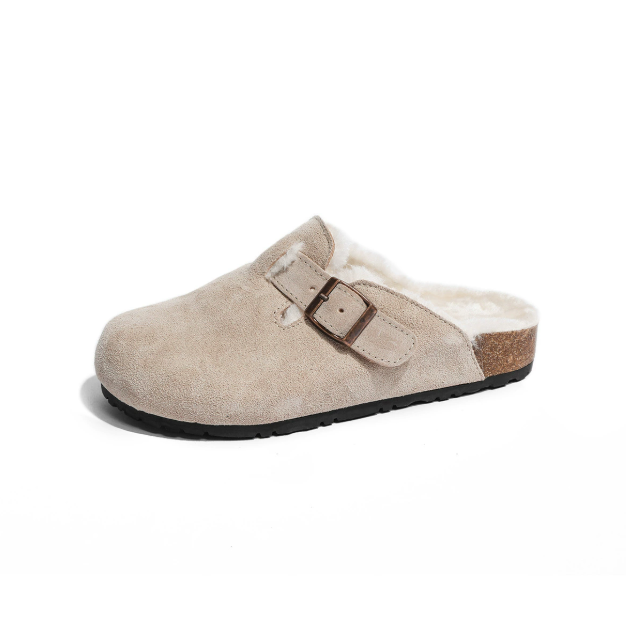 Wool Recovery Leather Clogs