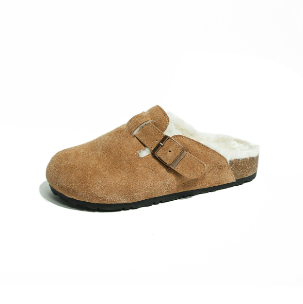 Wool Recovery Leather Clogs