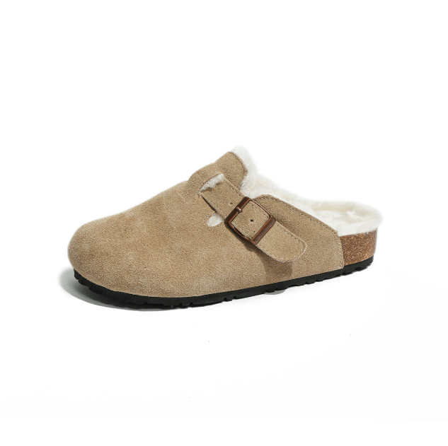 Wool Recovery Leather Clogs