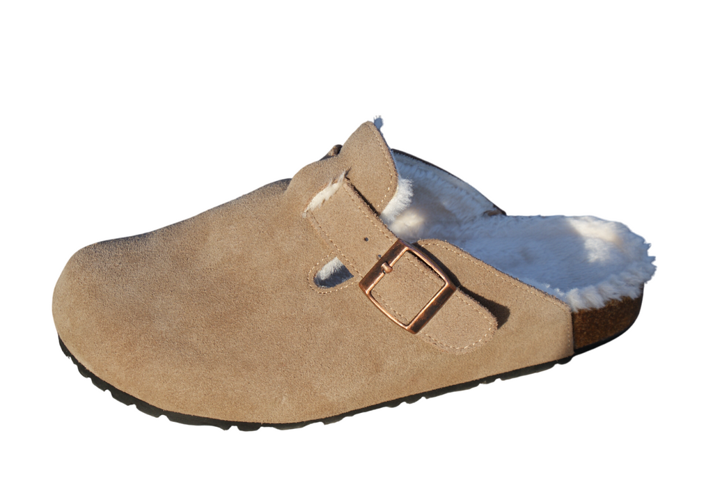 Wool Recovery Leather Clogs